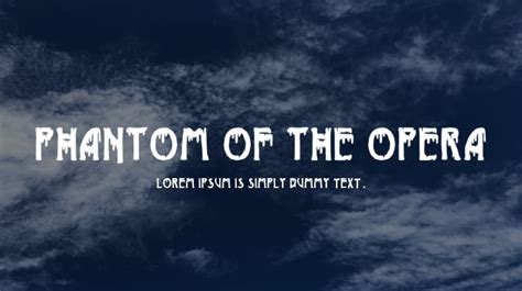 Phantom of the Opera Font : Download Free for Desktop & Webfont.